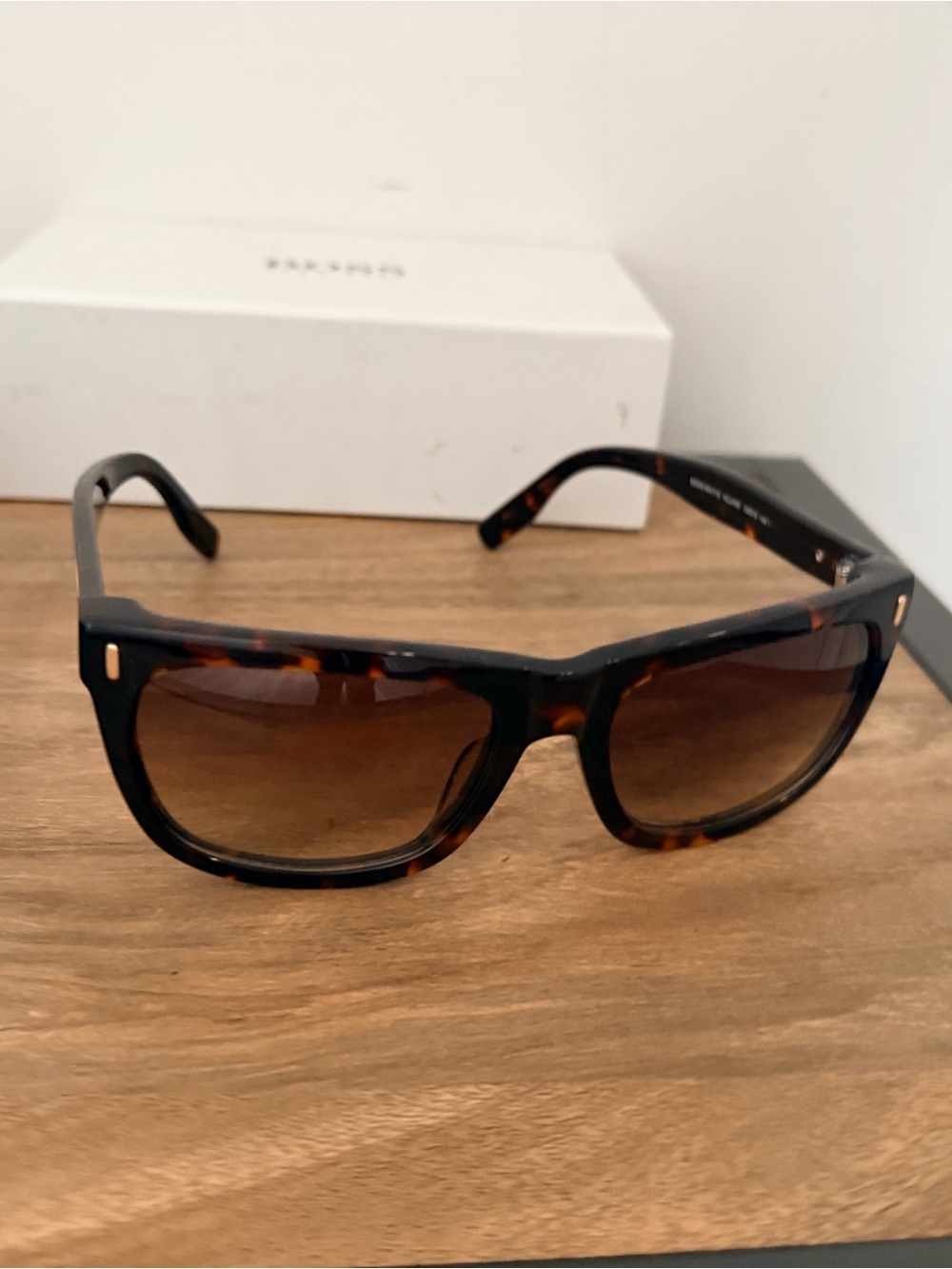 Boss Tortoiseshell Brown Gradient Lens Sunglasses